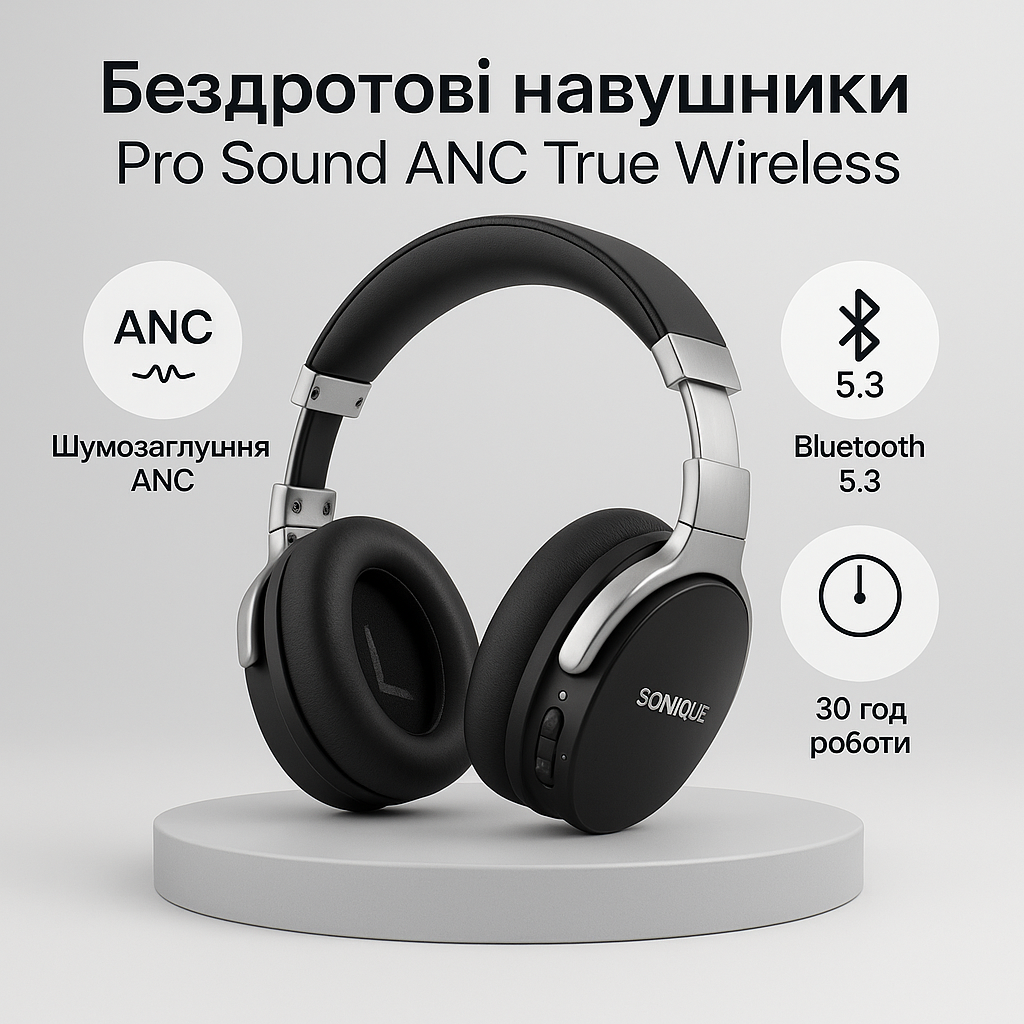 Бездротові навушники Pro Sound ANC True Wireless