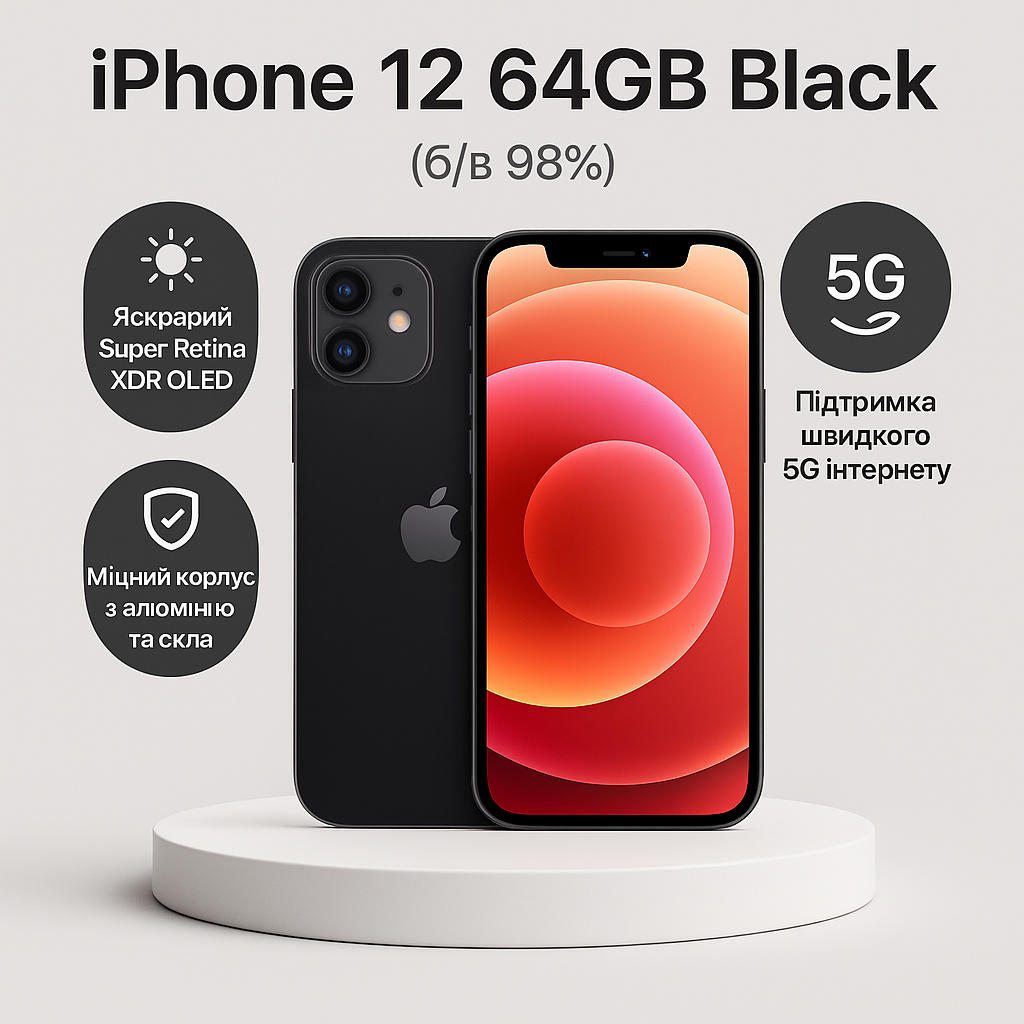 Смартфон Apple iPhone 12 64GB Black